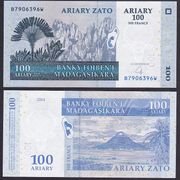 MADAGASKAR - 100 ARIARY - 2004 - UNC