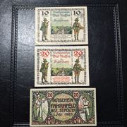 Lot od 3 novčanice hellera iz 1920 godine!!
