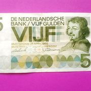 Nizozemska 5 guldena 1966