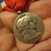 Francuska medalja časti rada, Ministarstvo rata 1969., srebro, 12.71 grama