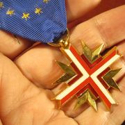 Europski križ ratnika, francuski model, bronca s pozlatom i emajlom