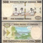 RWANDA - 500 FRANCS - 2019 - UNC