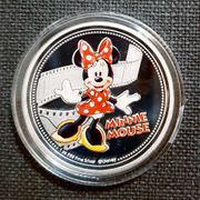 Minnie Mouse - lijepa posrebrena kovanica 40 mm