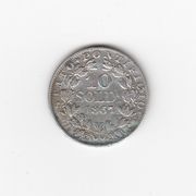 Italija Rim Pio IX 10 soldi 1867 XXII, Ag težina 2,45gr