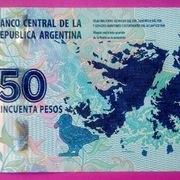 Argentina 50 pesosa 2015 aUNC rijetka
