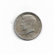 1/2 dollar 1969 D srebro 11,75 grama