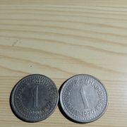 2x 1 Dinara iz 1990