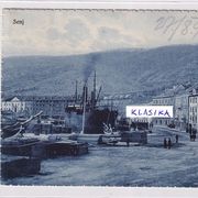 SENJ - OBALA - stara razglednica , putovala 1930.g.
