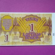 Latvija 1 rublis UNC rijetko
