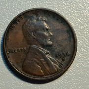 Kovanica SAD / USA 1 Cent 1934 D Wheat ears