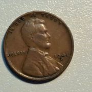 Kovanica SAD / USA 1 Cent 1941 D Wheat ears