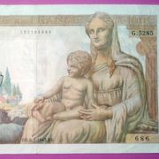 Francuska vrlo rijetka 1000 francs 1943 Pick 102