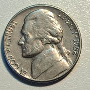 Kovanica SAD / USA 5 Cents 1962 Jefferson Nickel