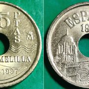 Spain 25 pesetas, 1997 Melilla ***/