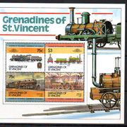 Grenadines of St. Vincent  lokomotive Mi.No.Bl.10 MNH