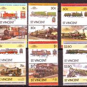 ST. VINCENT lokomotive Mi.No.832-43 MNH