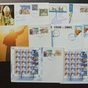 Papa Ivan Pavao II - lot od 10 koverti sa različitim prigodnim žigovima, na