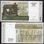 MADAGASKAR - 200 ARIARY - 2004 - UNC