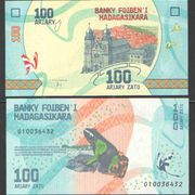 MADAGASKAR - 100 ARIARY - NEW - UNC