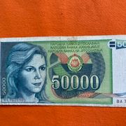 JUGOSLAVIJA 50 000 DINARA 1988