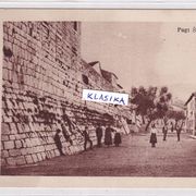 PAG - ŠETALIŠTE ( GALIJA ) - stara razglednica