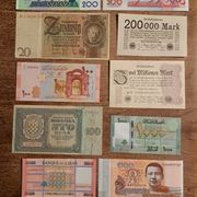001-lot 10 novčanica različite kvalitete