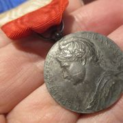 Francuska medalja časti rada za 20 godina dodijeljena 1906., srebro 11.60 g