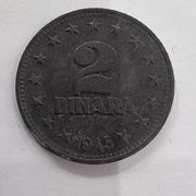 2 dinara 1945