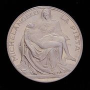 Vatikan- Medalja- Michalangelo - La Pieta - Pavao 6- Srebro- .800