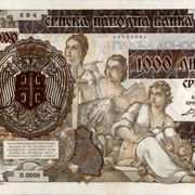 SRBIJA 1000 DINARA  1941