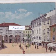 PULA - PIAZZA FORO - razglednica , putovala u periodu AUSTROUGARSKE