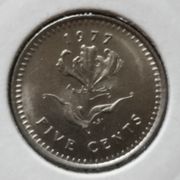 5 centi 1977. Rodezija, BU
