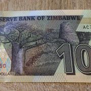 ZIMBABWE 100 dolara UNC