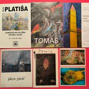 Lot starih umjetničkih kataloga od 1 eura !!!