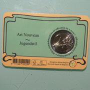 2023 Belgium - 2 Euro Art Nouveau FR (French) in official coin card