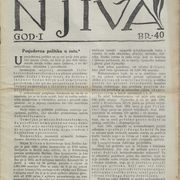 HRVATSKA NJIVA / 1917. God. I. br. 40