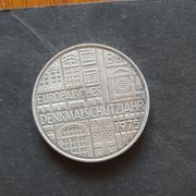 5 Deutsche  Mark - srebro * Europaische Denkmalschutzjahr*