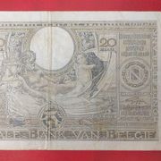 Belgija 100 franaka 20 belgas 1941