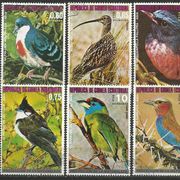 Ekvatorijalna Gvineja,Fauna-Ptice 1976.,žigosano sa gumom