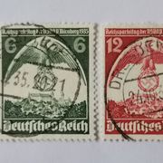 Deutsches Reich Michel 586 - 587 žigosano