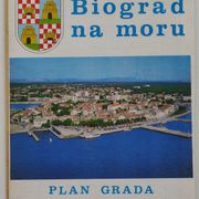 Biograd na moru, Jugoslavija - plan grada, rijetko ➡️ nivale