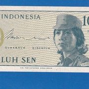 INDONESIA 10 SEN  1964  UNC