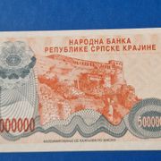 Knin 1993 5 miliona dinara