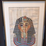 Originalni papirus iz Egipta - Tutankamon posmrtna maska