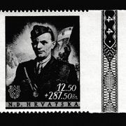 NDH 1944 Jure Ritter Francetić uspravno nezubčano