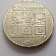 Austrija 100 Šilinga 1976 srebro