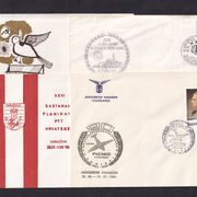 Jugoslavija - lot od 4 različite prigodne koverte, razne teme, razne godine