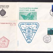 Filatelističko društvo Varaždin - lot od 4 različite prigodne koverte, razn