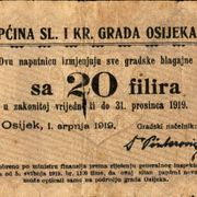 OSIJEK 20 FILIRA 1919