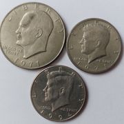 Usa 1 $ 1971D,1/2 $ 1971 i 1994D